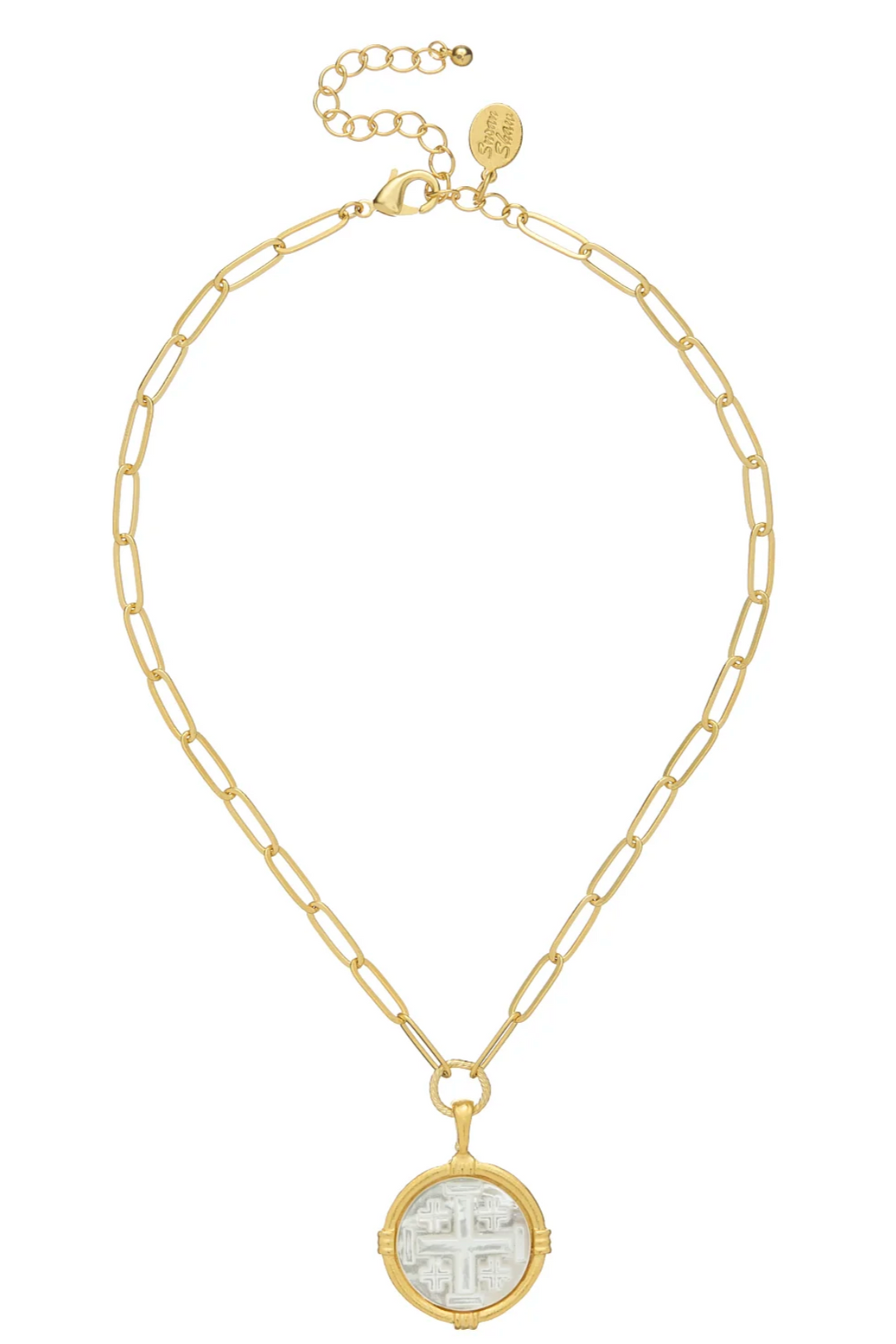 Susan Shaw Ida Jerusalem Cross Necklace