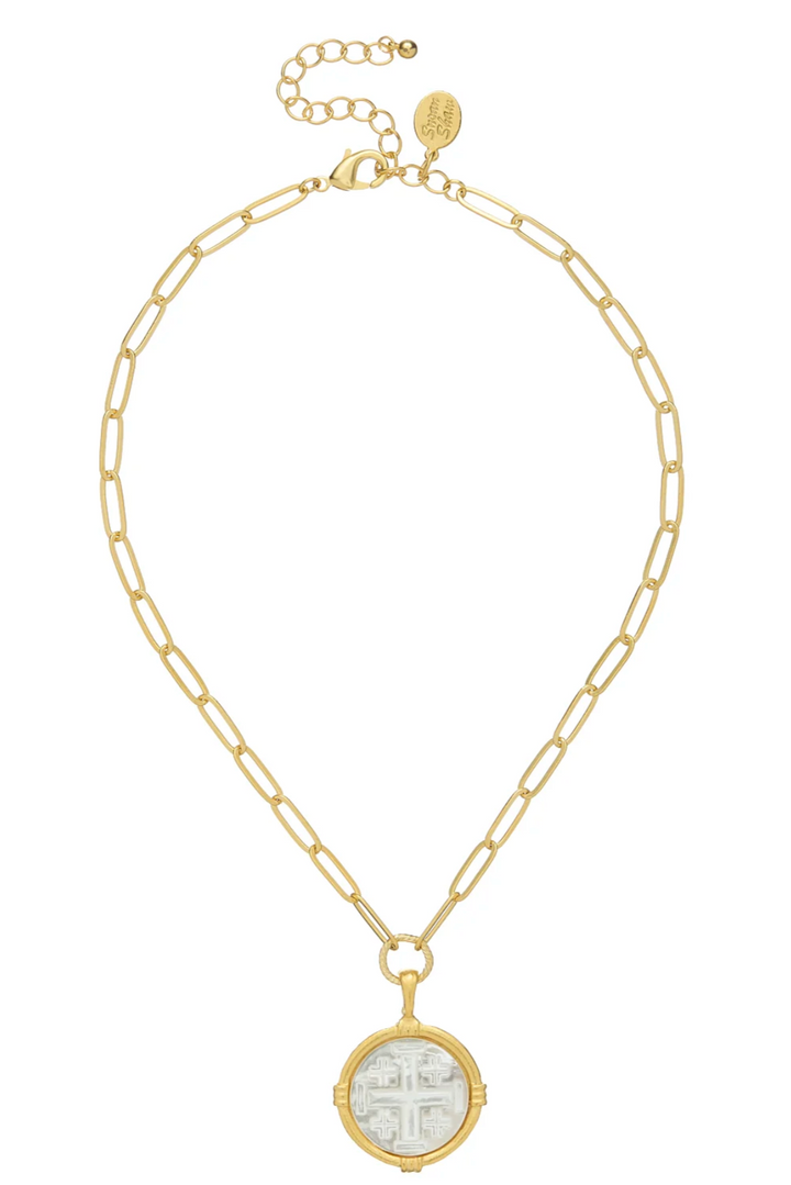 Susan Shaw Ida Jerusalem Cross Necklace