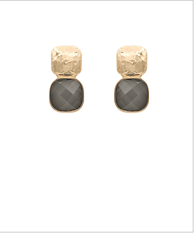 Denise Gold Hammered Earrings