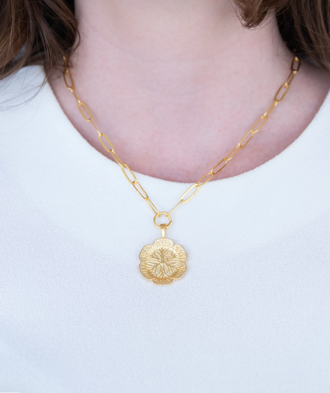 Susan Shaw Cabbageware Paperclip Necklace