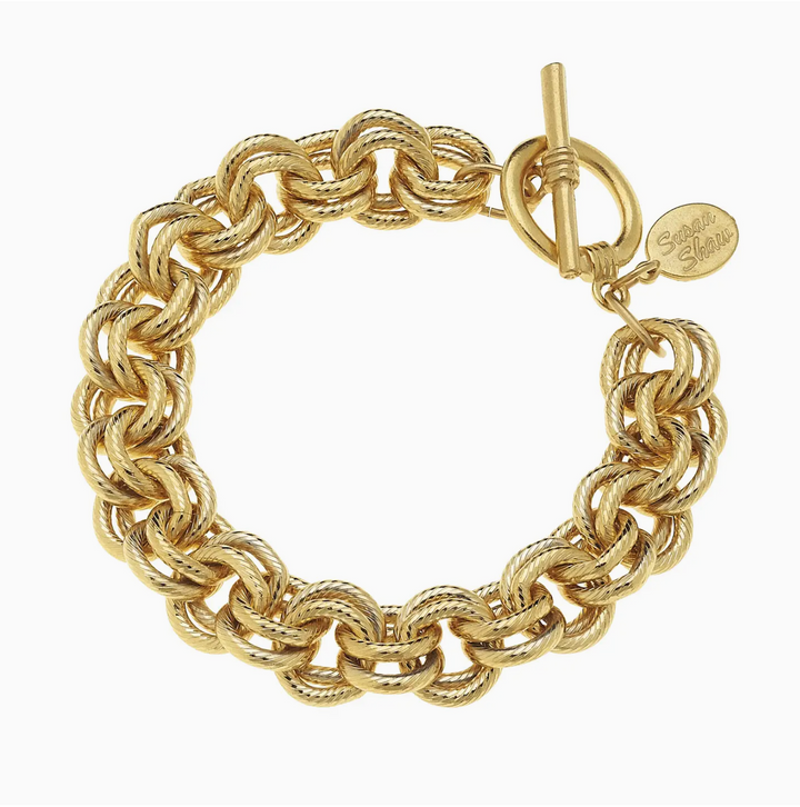 Susan Shaw Double Link Chain Bracelet