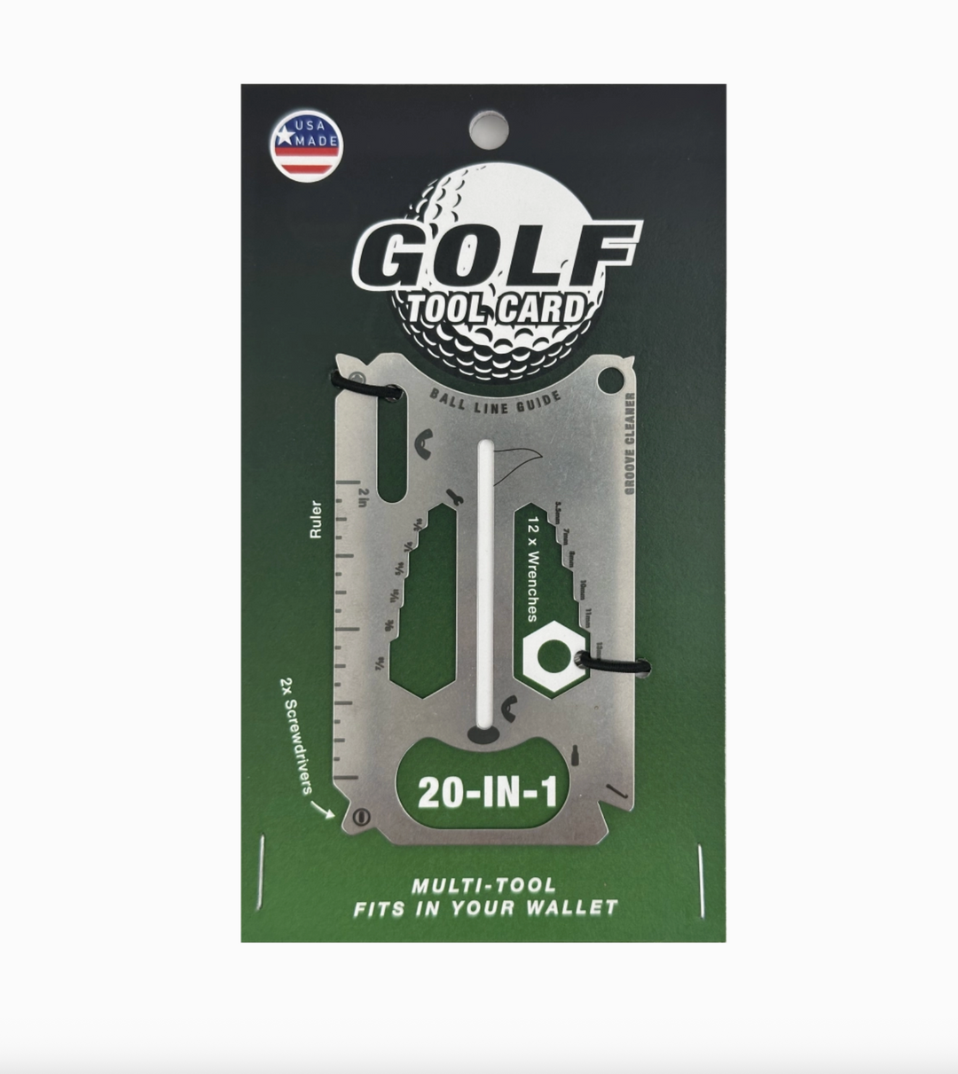 Golf 20-in-1 Credit Card Multi-Tool