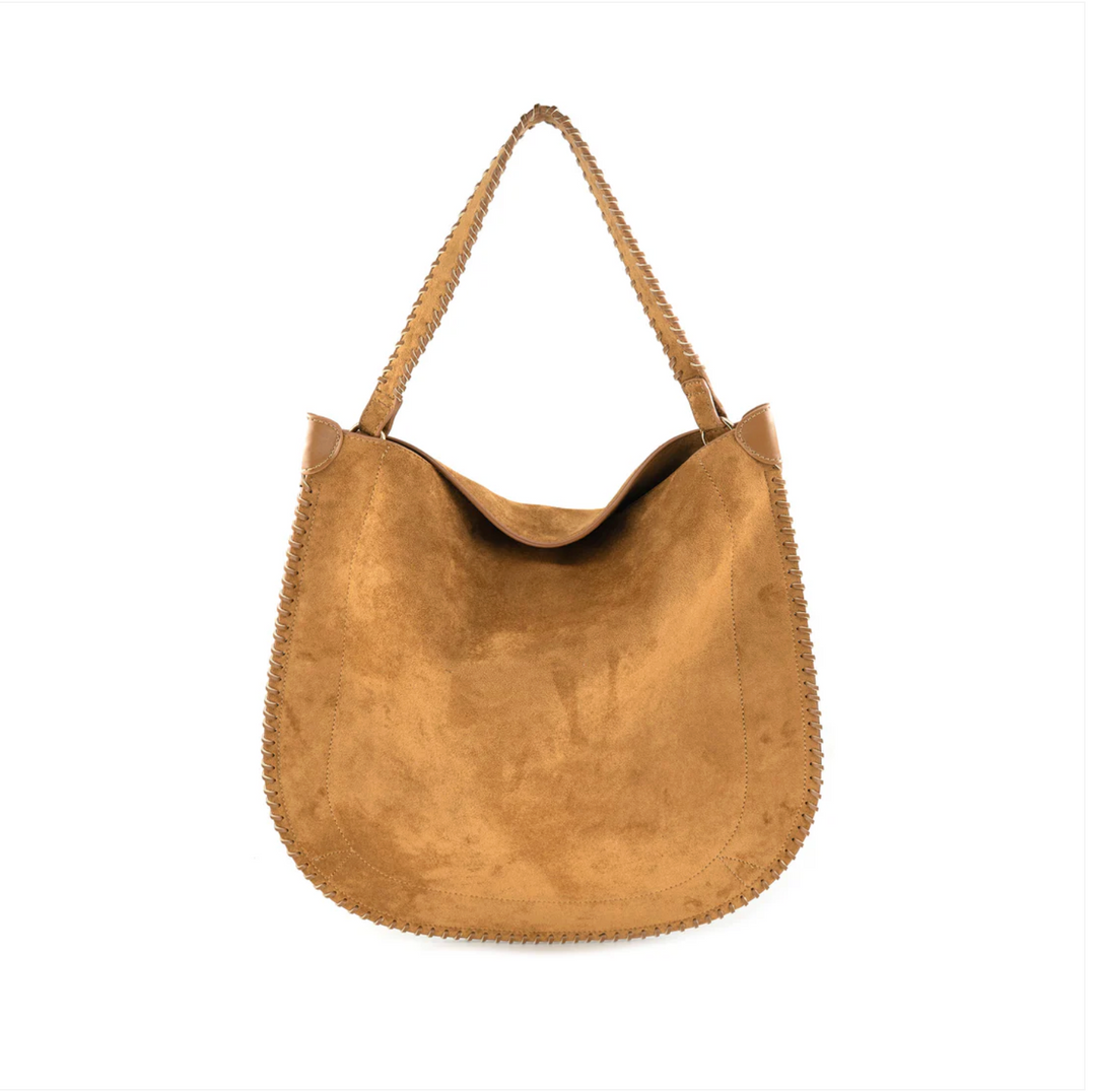 Faux Suede Handbag