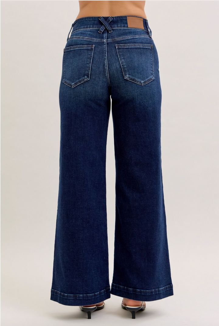 Parton High Waist Trouser Wide Leg Jeans