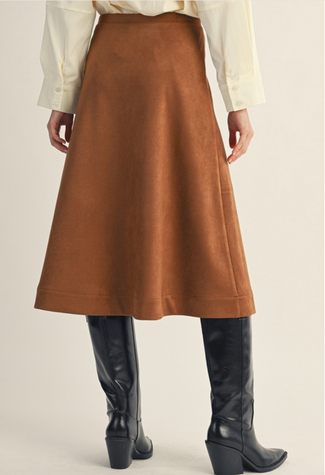 Julia Suede Midi Skirt