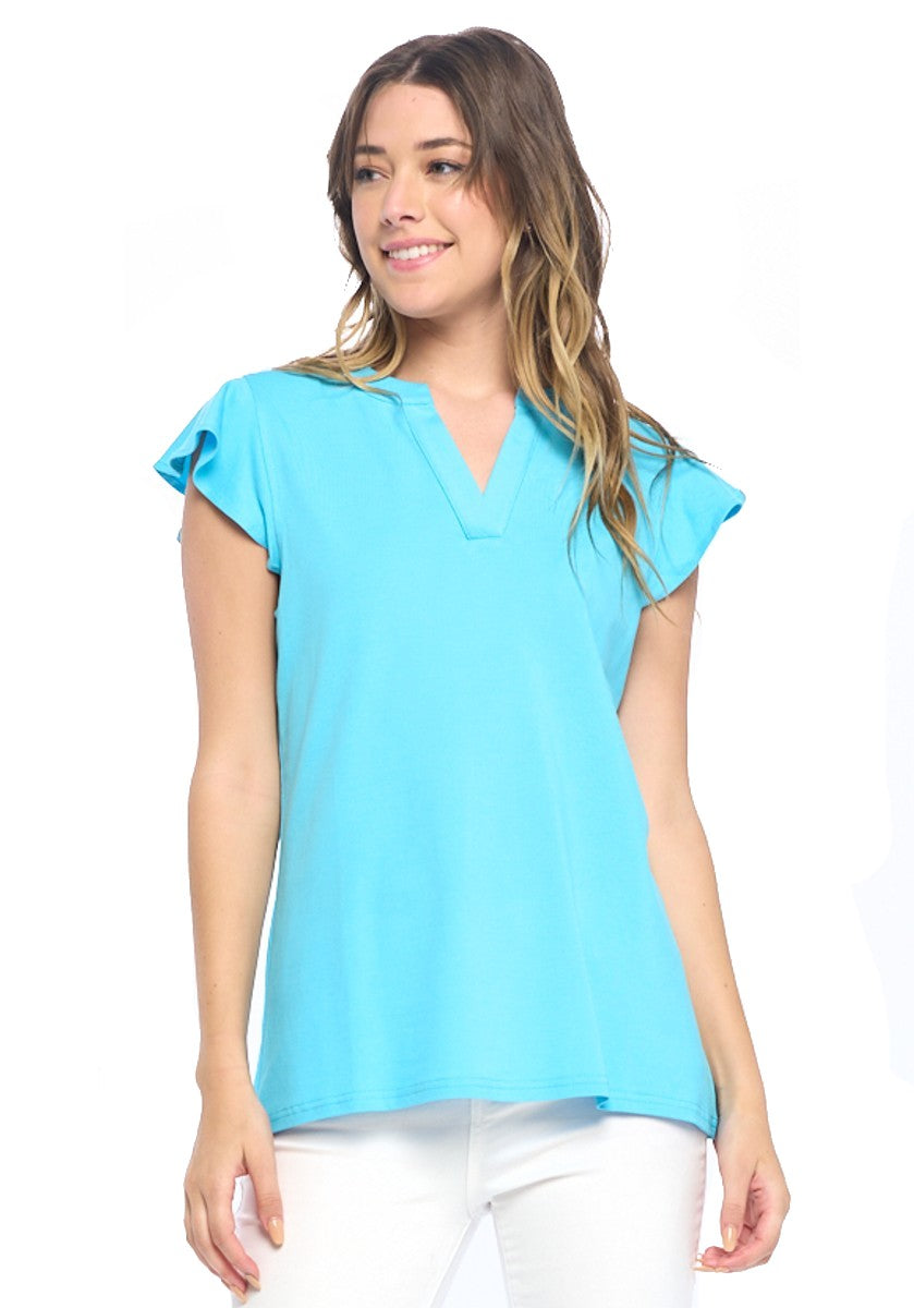 Coleen Tiered Cap Sleeve Top