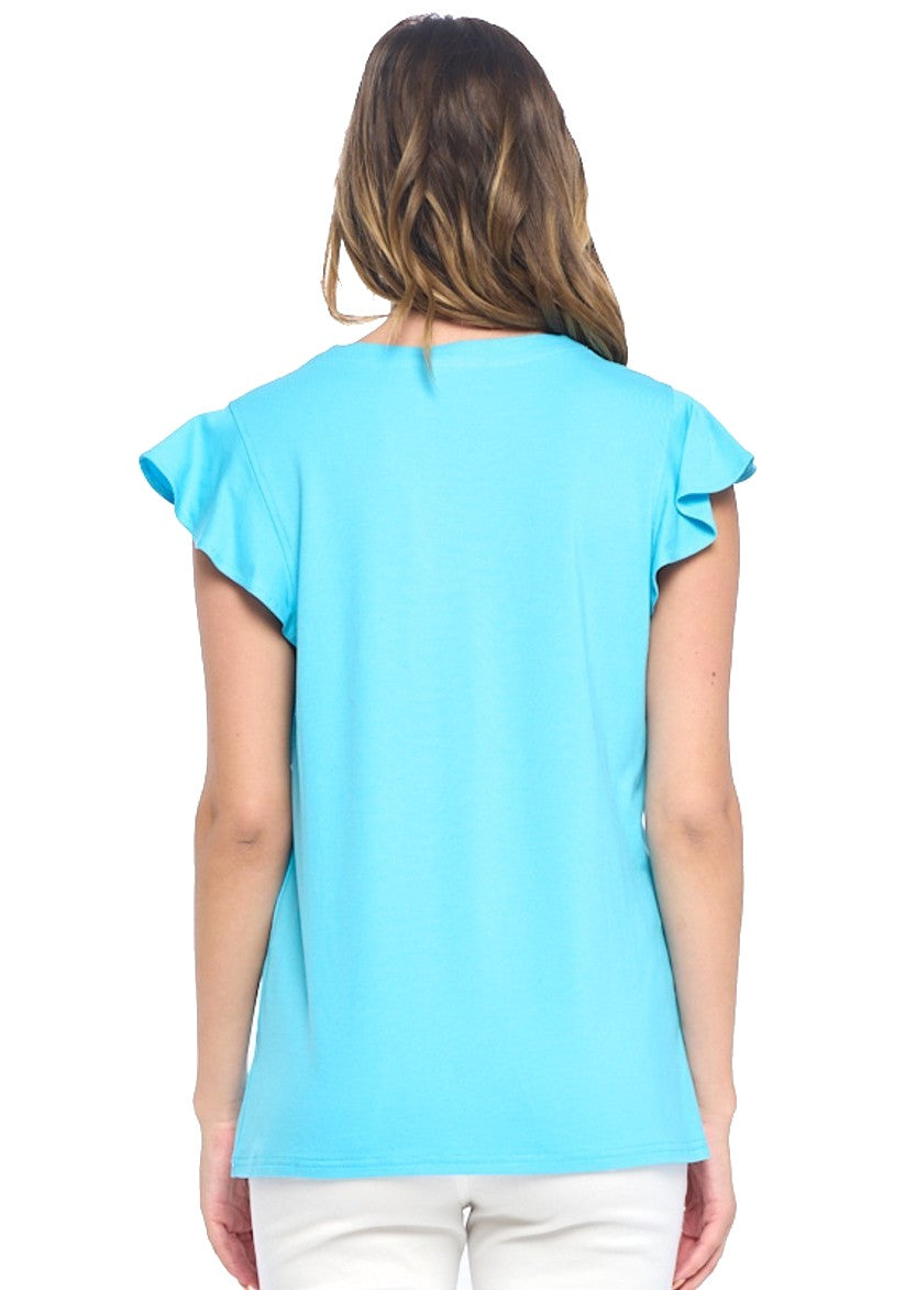 Coleen Tiered Cap Sleeve Top