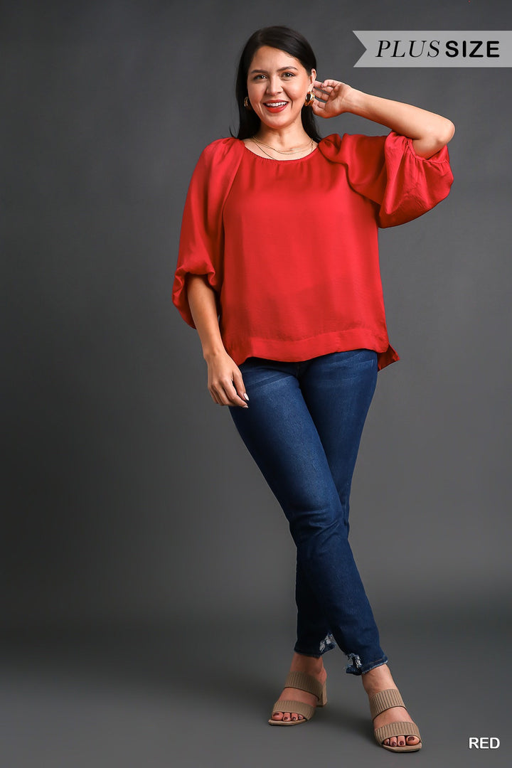 Kristy Balloon Sleeve Top