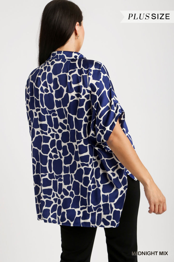 Kitty Short Sleeve Plus Size Top