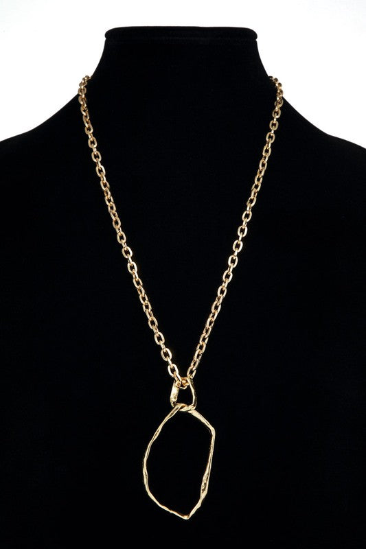 Allie Oval Pendant Necklace