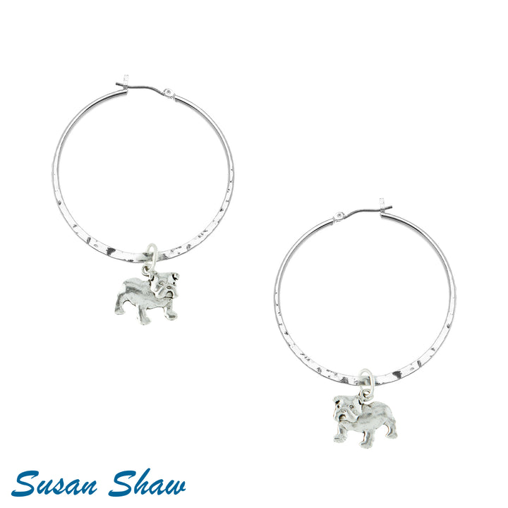 Susan Shaw Bulldog Earrings