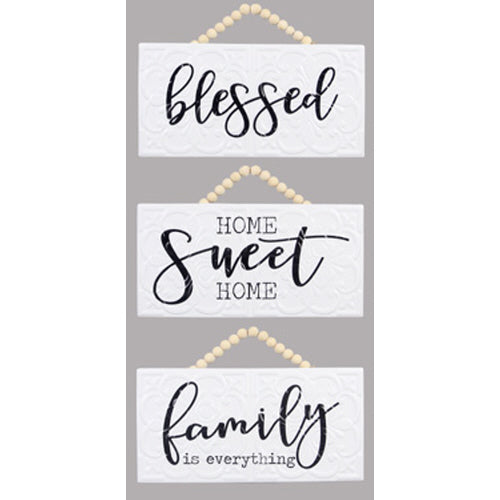 Punched Tin Wall Sign