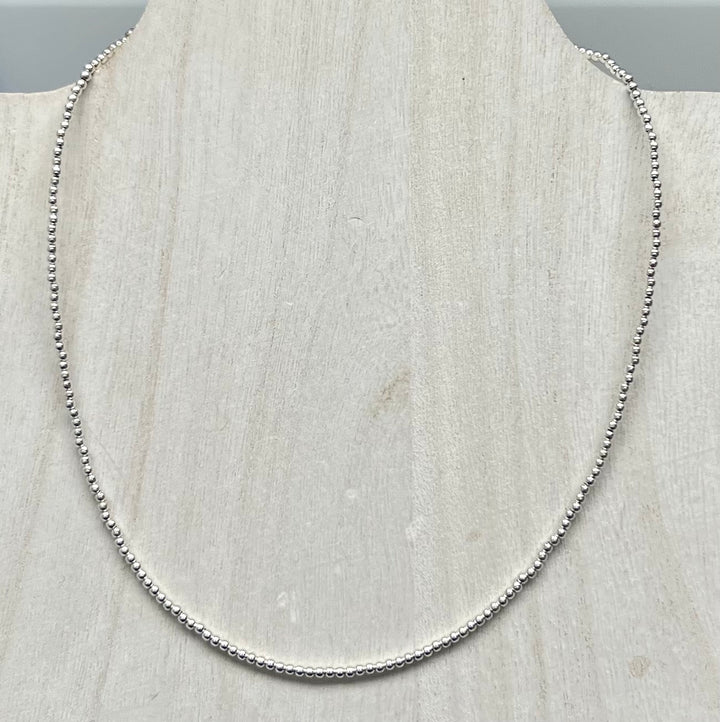 2mm Beaded Necklace