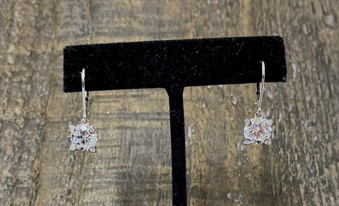 Brandi CZ Leverback Earrings