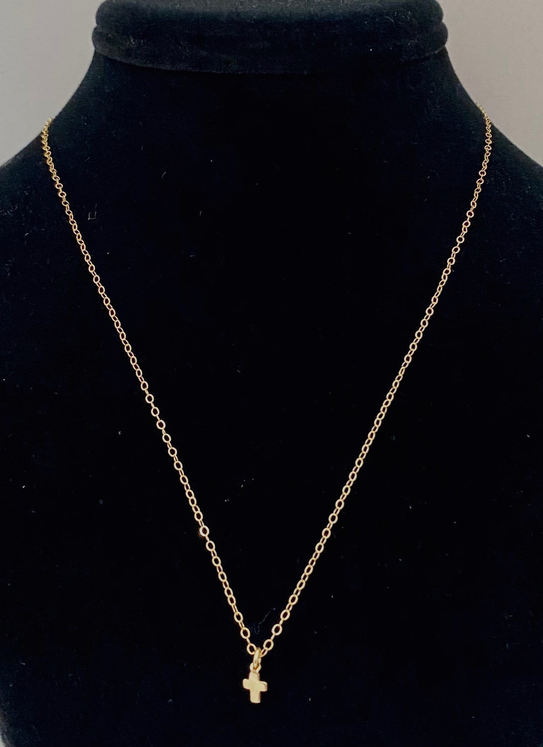 Gold Filled Tiny Cross Necklace