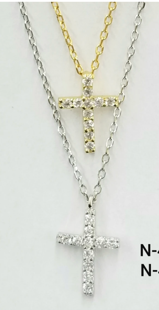 Amelia CZ Cross Necklace