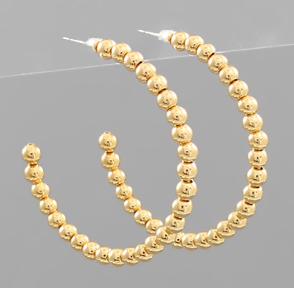 Maggie Beaded Hoops