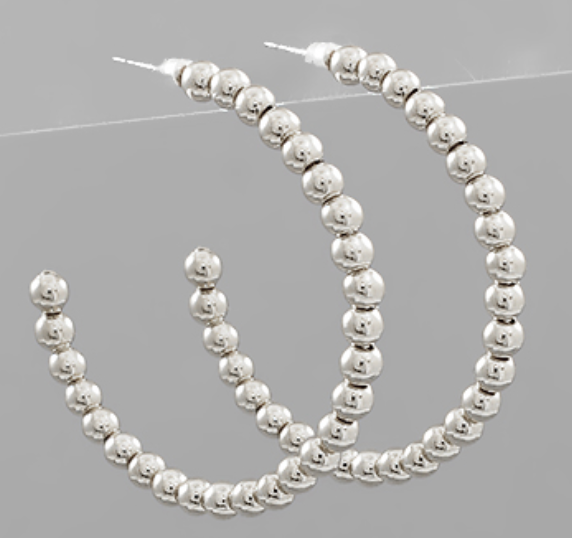 Maggie Beaded Hoops