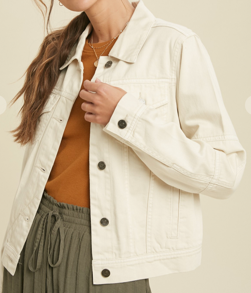 Pixie Colored Denim Jacket