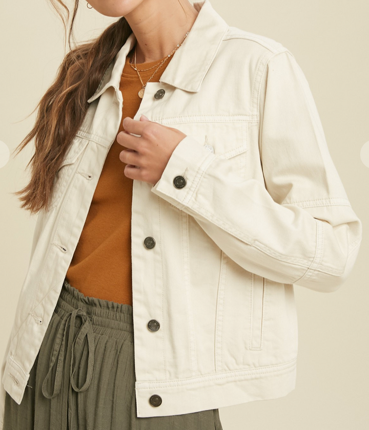 Pixie Colored Denim Jacket