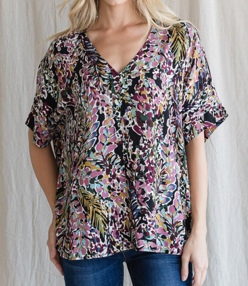 Julia V Neck Plus Top