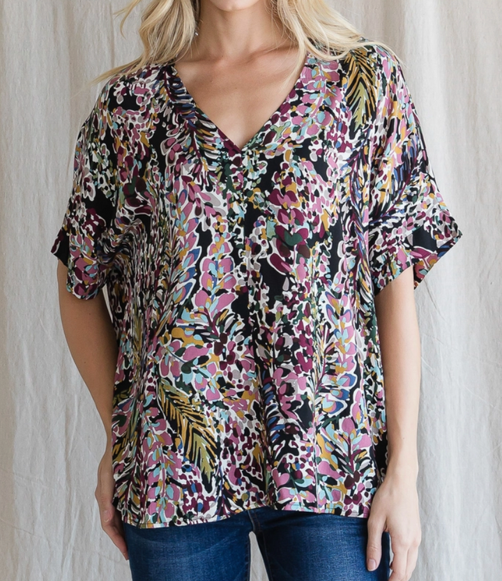 Julia V Neck Plus Top