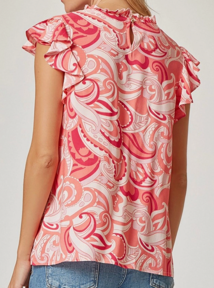 Emily Flutter Sleeve Top