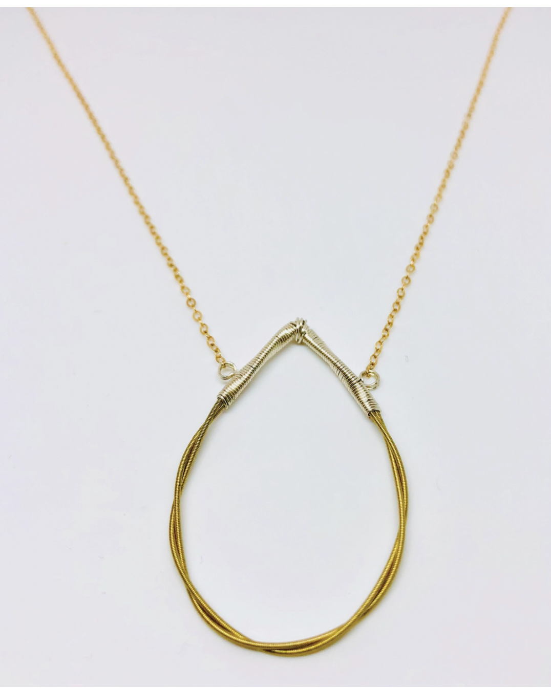 Twisted Tear Drop Necklace