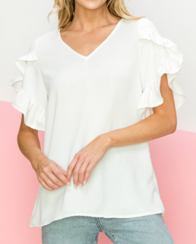 Tate Tulip Short Sleeve Top