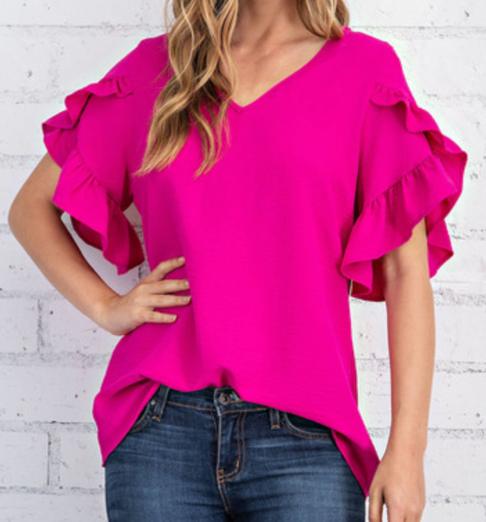 Tate Tulip Short Sleeve Top