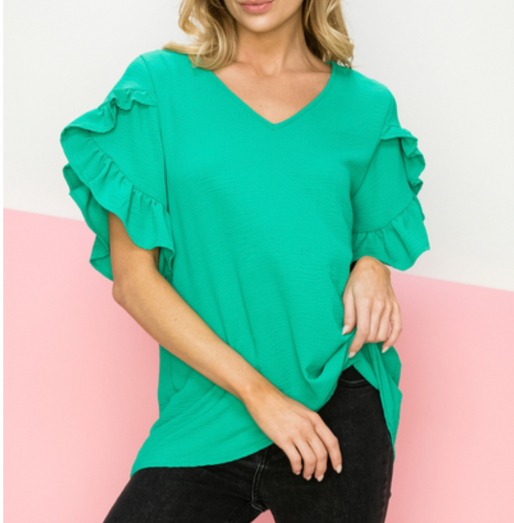 Tate Tulip Short Sleeve Top