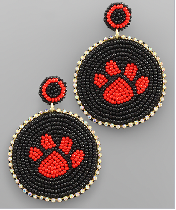 Let's Go Georgia Dawgs Earrings