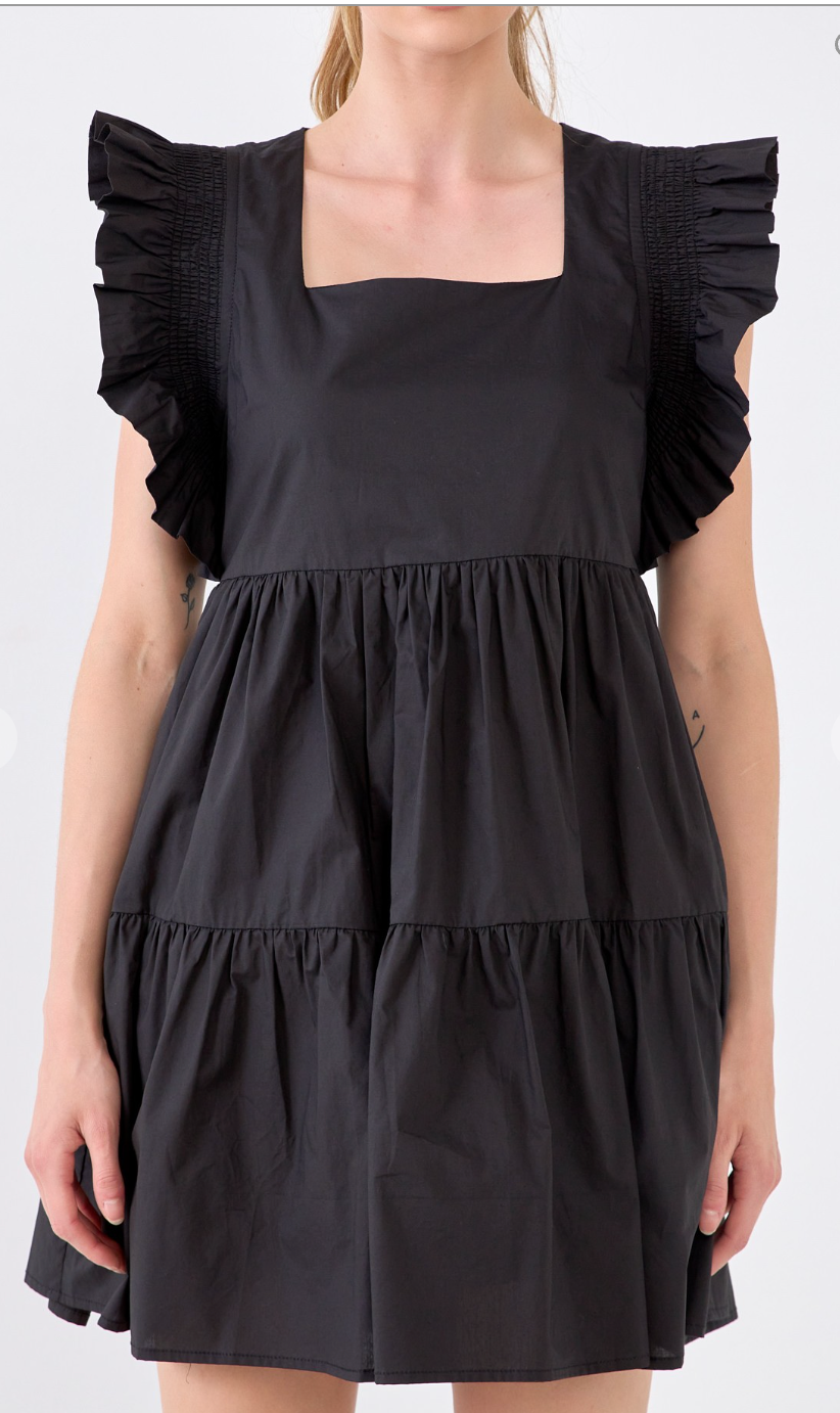 Tinsley Ruffle Sleeve Dress