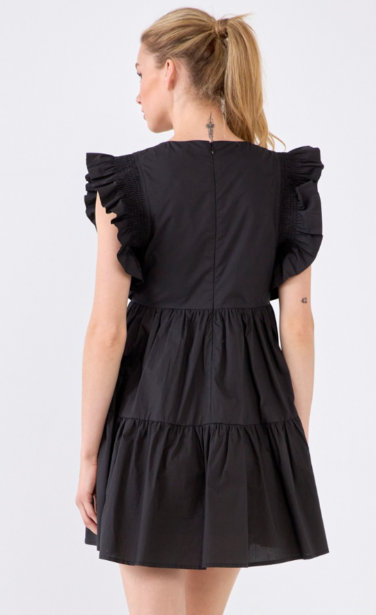 Tinsley Ruffle Sleeve Dress