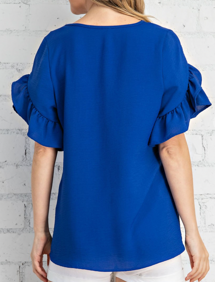 Tate Tulip Short Sleeve Top