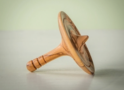 Olive Wood Top Spinner