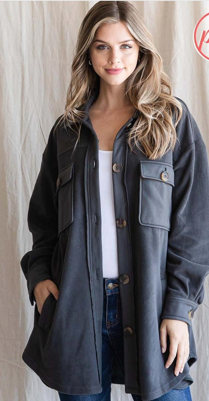 Mallory Long Sleeve Shacket