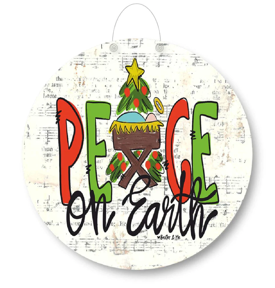 Peace On Earth Door Hanger