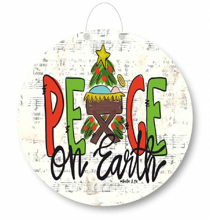 Peace On Earth Door Hanger