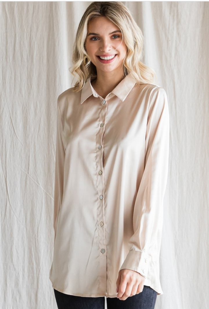 Joanna Satin Top
