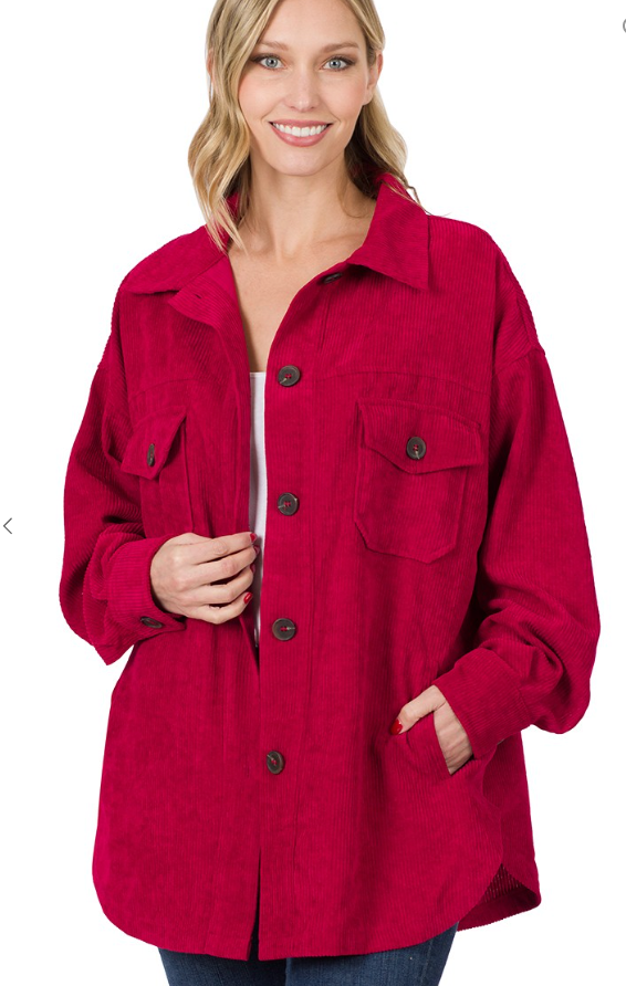 Sadie Corduroy Shacket