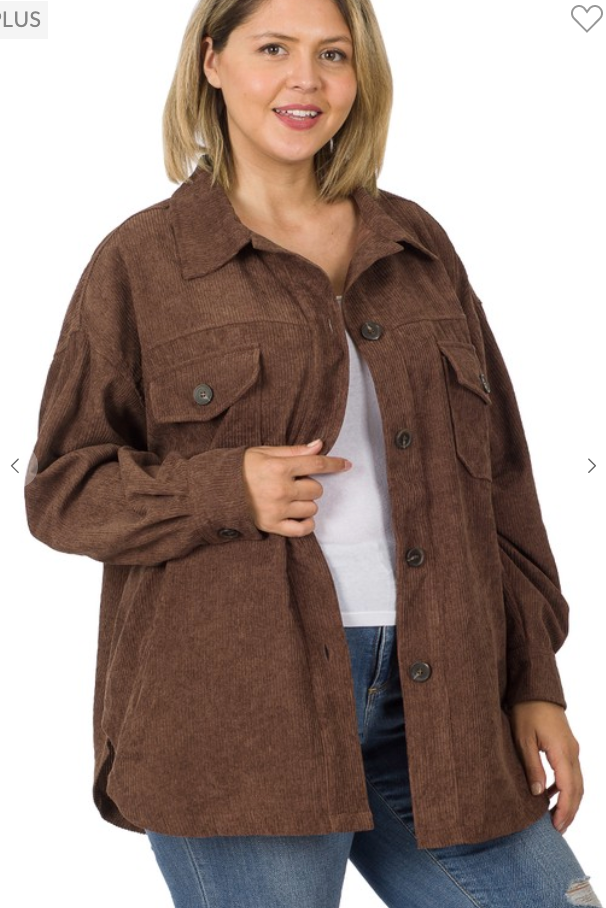 Sadie Corduroy Shacket