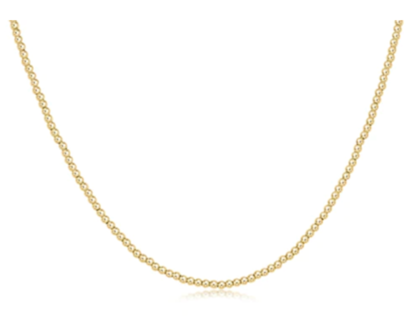 2mm Beaded Necklace