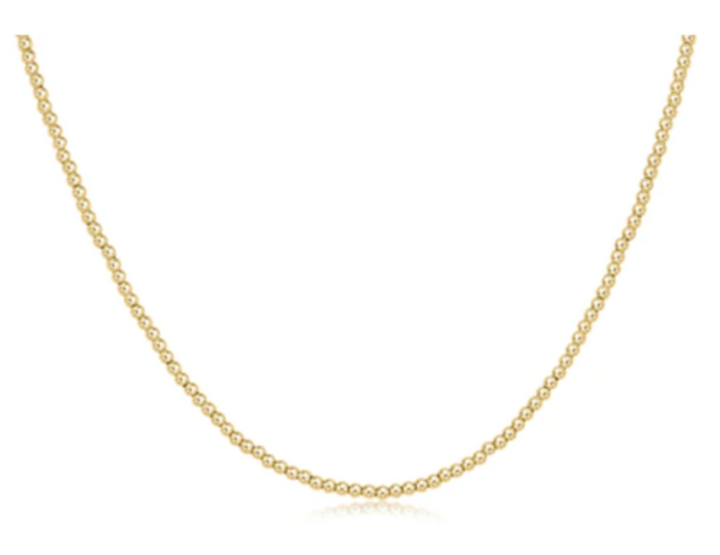 2mm Beaded Necklace
