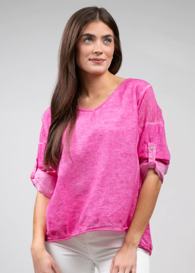 Marilyn Linen Top