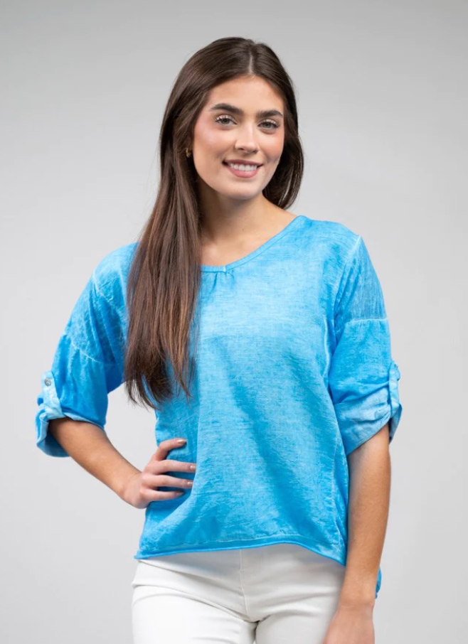 Marilyn Linen Top