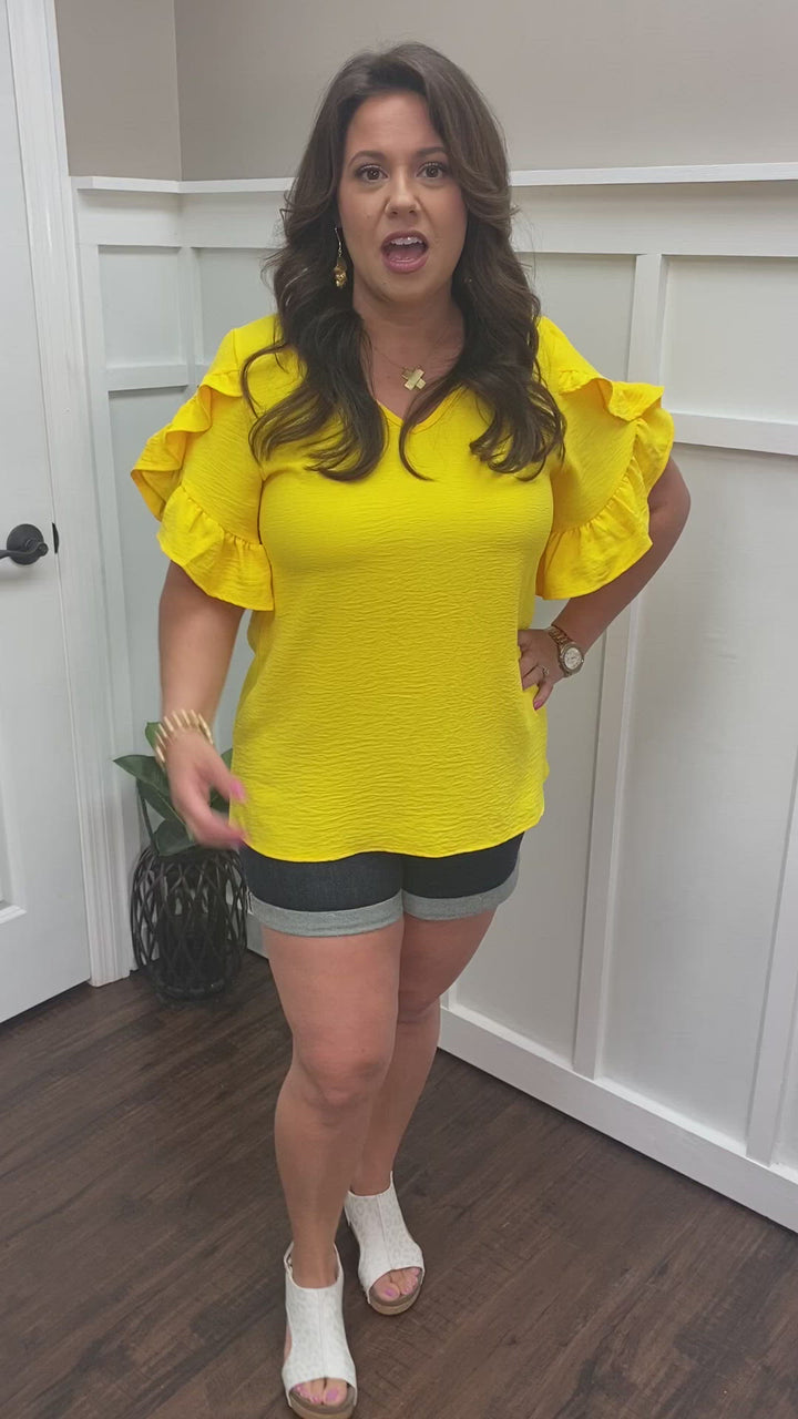 Tate Tulip Short Sleeve Top