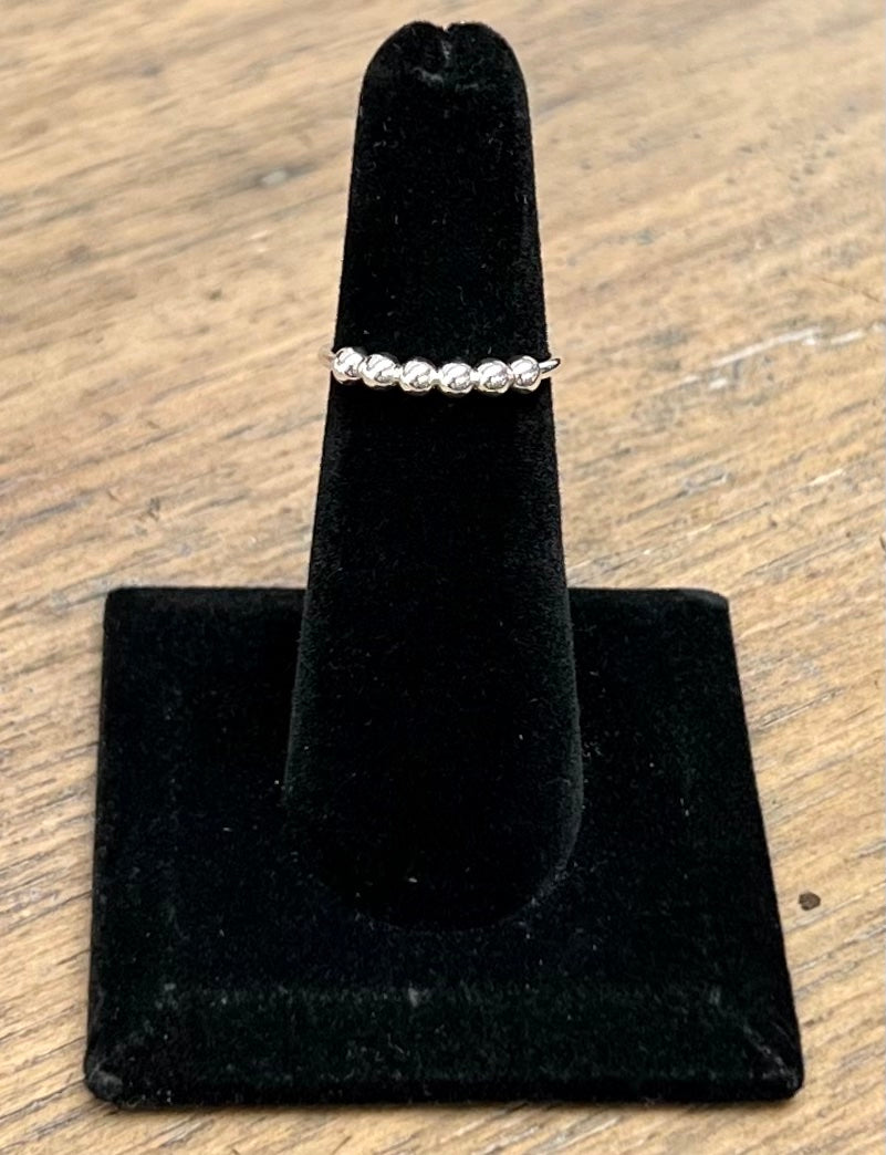 Sterling Silver Beaded Ring