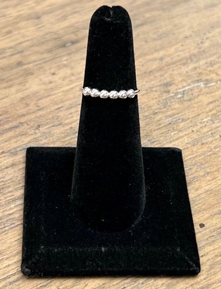 Sterling Silver Beaded Ring