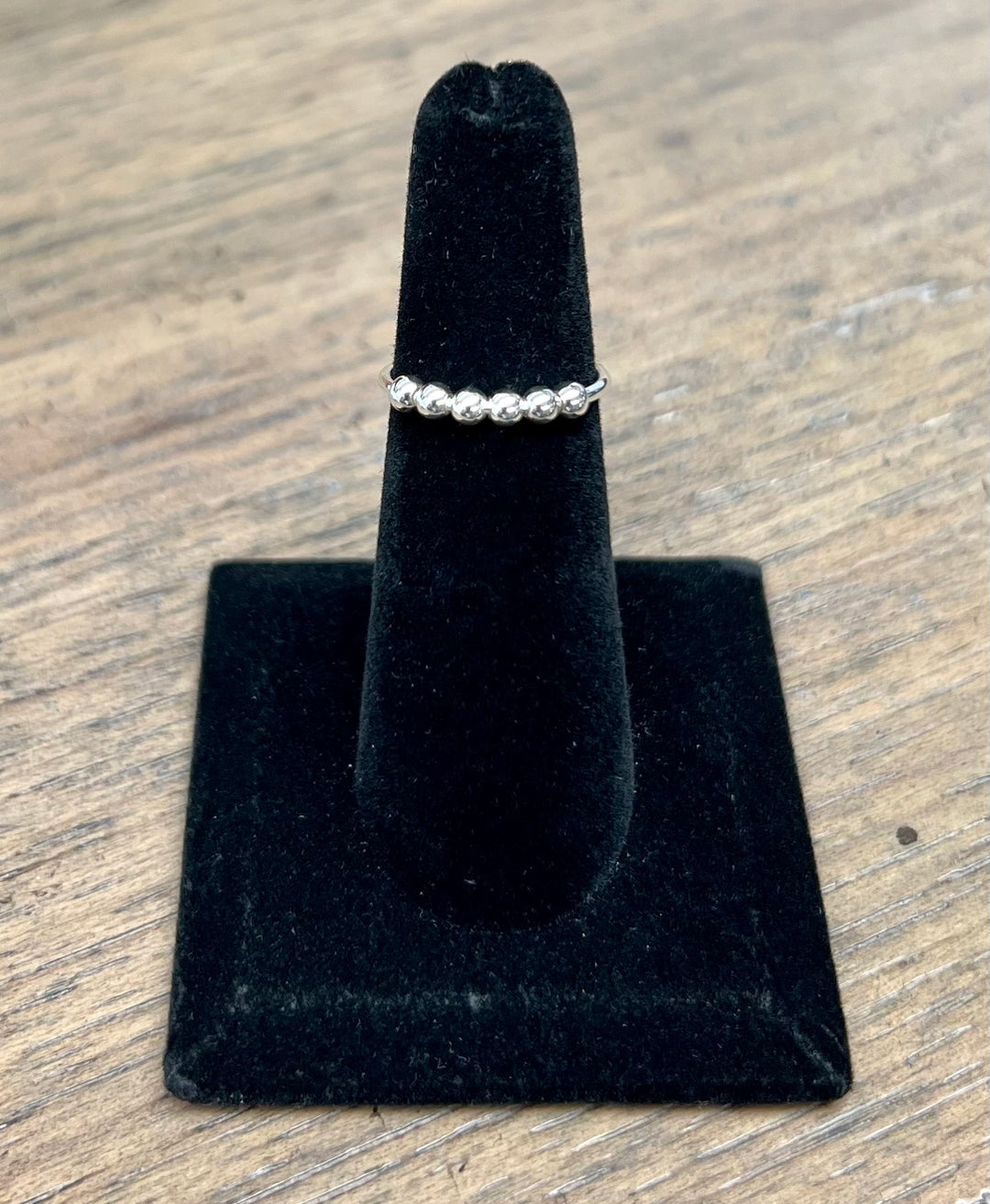 Sterling Silver Beaded Ring